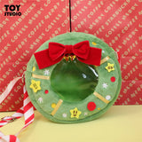Japanese Girl Heart Soft Bag with Christmas Bow Design