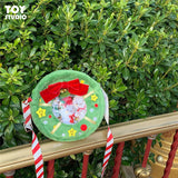 Japanese Girl Heart Soft Bag with Christmas Bow Design
