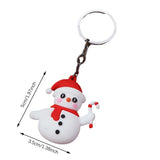 Santa Claus Keychain Rubber Doll Bag Pendant Gift Keychain