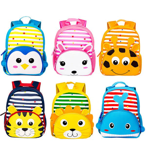 Christmas Toddler School Bags for Girls Boys Backpack Kindergarten Animal Bag