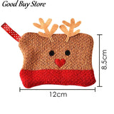 Christmas Deer Wallet Zip Coin Purse Money Bag Card Holder Mini Bags