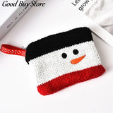 Christmas Deer Wallet Zip Coin Purse Money Bag Card Holder Mini Bags