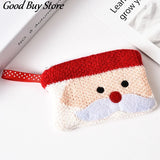 Christmas Deer Wallet Zip Coin Purse Money Bag Card Holder Mini Bags