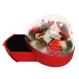 Christmas Flower Necklace Box with Acrylic Cover