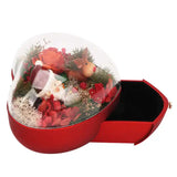 Christmas Flower Necklace Box with Acrylic Cover