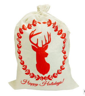 Personalized Xmas Gift Bag 24.8x17.7in with Drawstring, Large Size