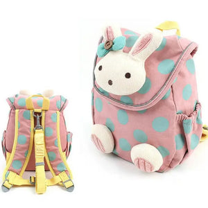 Christmas Rabbit Kids Backpack Cotton Fabric School Bag Age 1-3 Years