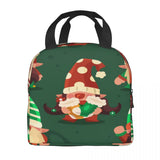 Christmas Gnomes Collection Lunch Bag Insulated Thermal Cooler Bento Lunch Box T