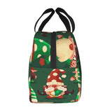 Christmas Gnomes Collection Lunch Bag Insulated Thermal Cooler Bento Lunch Box T
