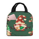 Christmas Gnomes Collection Lunch Bag Insulated Thermal Cooler Bento Lunch Box T