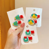 Christmas Hairpin Santa Claus Side Clip Holiday Gift