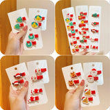 Christmas Hairpin Santa Claus Side Clip Holiday Gift
