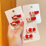 Christmas Hairpin Santa Claus Side Clip Holiday Gift