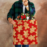 Christmas Harajuku Canvas Shopper Bag Merry Christmas Travel Shoulder Bag
