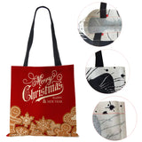Christmas Harajuku Canvas Shopper Bag Merry Christmas Travel Shoulder Bag
