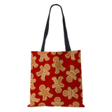 Christmas Harajuku Canvas Shopper Bag Merry Christmas Travel Shoulder Bag