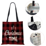 Christmas Harajuku Canvas Shopper Bag Merry Christmas Tree Reusable
