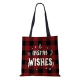Christmas Harajuku Canvas Shopper Bag Merry Christmas Tree Reusable