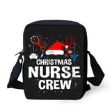 Christmas Nurse Crew Prints Pattern Shoulder Messenger Bag For Girls