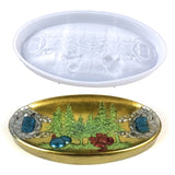 Christmas Resin Tray Molds Bowknot Bell Tree Silicone Mold