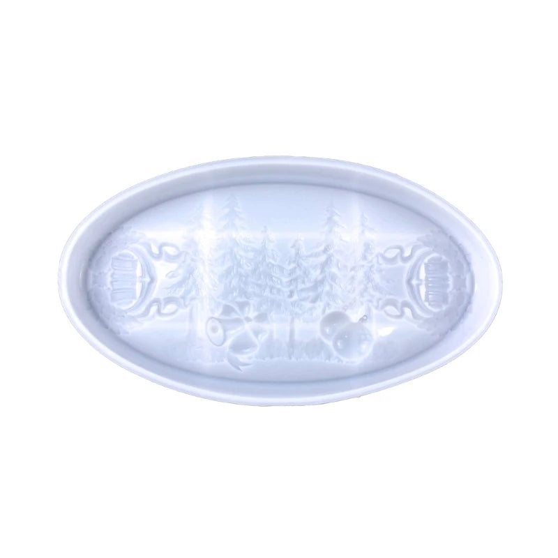 Christmas Resin Tray Molds Bowknot Bell Tree Silicone Mold