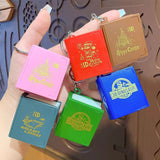 Santa Claus 3D Magic Book Keychain for Car Bag Key Chains