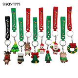 Christmas Santa Claus Elk Doll Keychain Car Bag Cartoon Pendant KeyRing