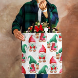 Christmas Santa Claus Harajuku Canvas Shopper Bag Large Capacity Handbag