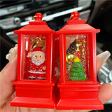 Christmas Santa Keychain With Light And Sound Snowman Bag Car Key Accessory