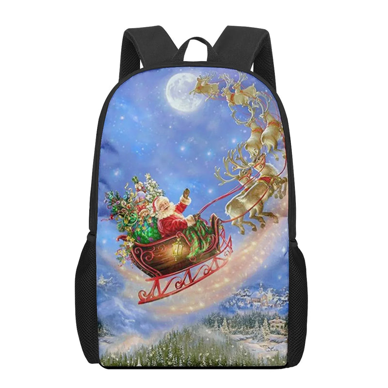 Christmas Santa Claus Printing Children's Backpack