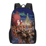 Christmas Santa Claus Printing Children's Backpack