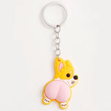 Christmas Santa Funny Doll Keychain Silicone Key Ring