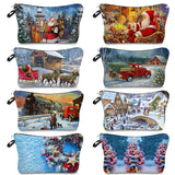 Christmas Series Makeup Women's Cosmetics Bag Santa Claus Organizer