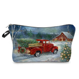 Christmas Series Makeup Women's Cosmetics Bag Santa Claus Organizer