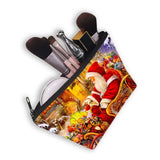 Christmas Series Santa Claus Makeup Bag Organizer Purse Handbags
