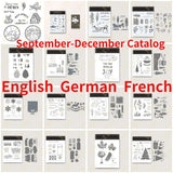 Christmas Snowflake Sleigh Stamps & Metal Dies Set for DIY Craft