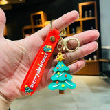 Christmas Snowman Santa Keychain Car Bag Pendant