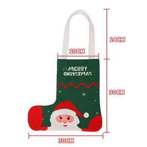 Christmas Tote Bags Canvas Reusable Grocery Bags Large