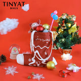 Christmas Tote Bags Canvas Reusable Grocery Bags Large