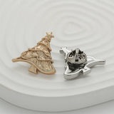 Christmas Tree Year Cartoon Little Gift Coat Bag Accessories Drop Chest Pins