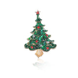 Christmas Tree Year Cartoon Little Gift Coat Bag Accessories Drop Chest Pins Jew