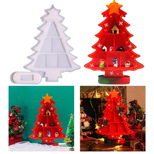 Christmas Tree Silicone Jewelry Box Molds
