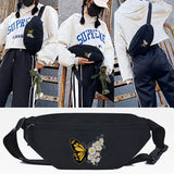 Chrysanthemum Butterfly Waist Bag Crossbody Shoulder Bag