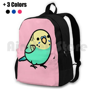 Yellow-Headed Budgie Outdoor Hiking Backpack