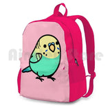 Yellow-Headed Budgie Outdoor Hiking Backpack