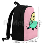 Yellow-Headed Budgie Outdoor Hiking Backpack