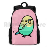 Yellow-Headed Budgie Outdoor Hiking Backpack