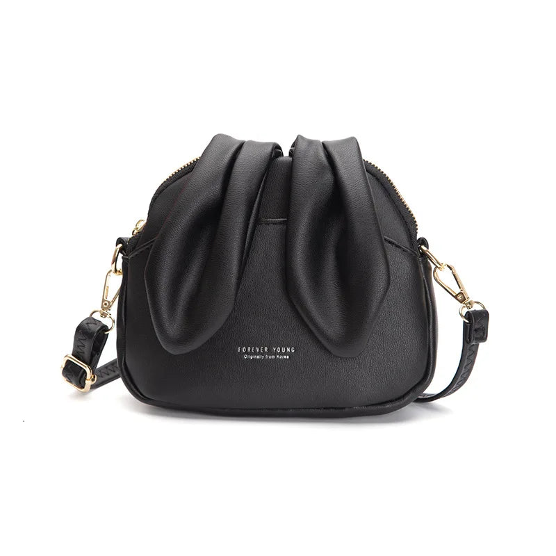 Chuwanglin Rabbit Crossbody Bag Soft Leather Ladies Messenger Shoulder Bags