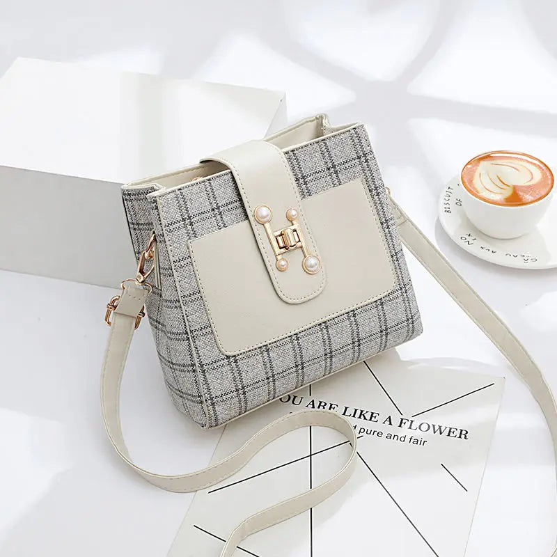 Canvas Shoulder Bag Small Handbag Tote Crossbody Eco Bag