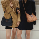 Chuwanglin Matte Suede Women Handbags Retro Shoulder Totes Bags